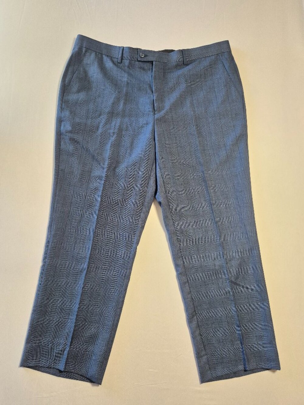 NWT Alberto Cardinali Suit Pants Men's 42W 48R Blue Slim Fit Dress Trousers $398